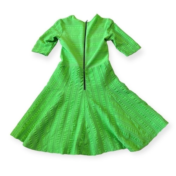RAG & BONE Green Niki pointelle laddered-jersey fit and flare mini‎ dress SIZE 2 - Picture 9 of 15